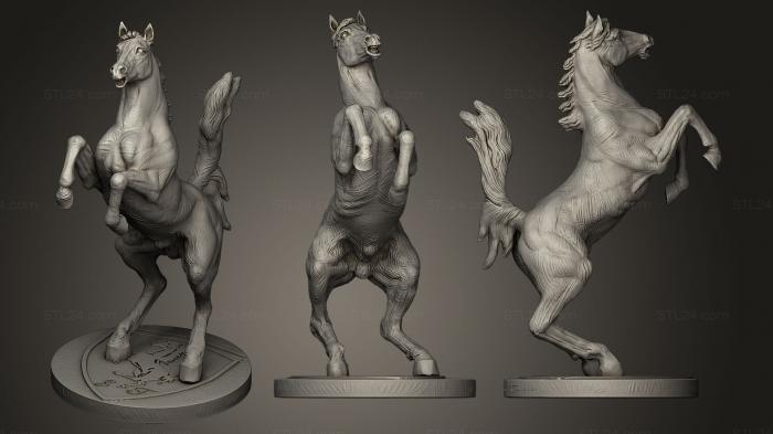 Статуэтки животных (Скульптура лошади, STKJ_0320) 3D модель для ЧПУ станка